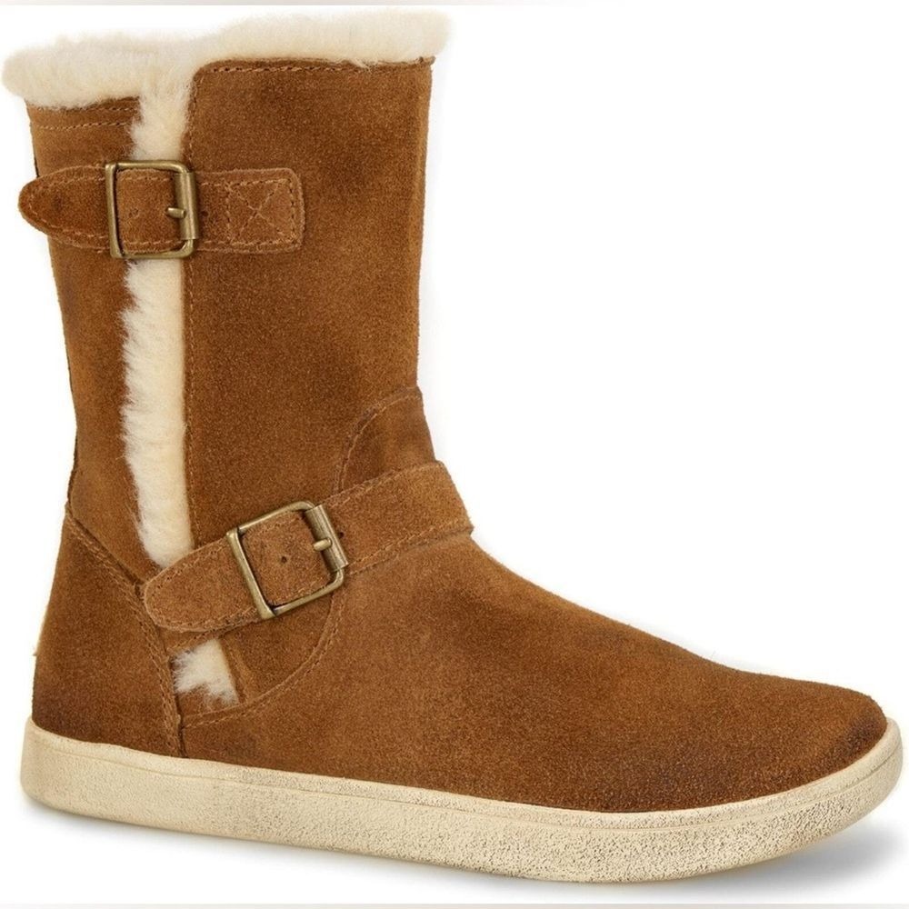 Ugg - Barley Boot - Size‎ 6 - Suede - Tan - Shearling Inner Lining